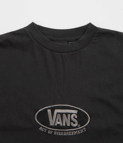 Vans x SlamJam AOD Oval Logo T-Shirt - Washed Black