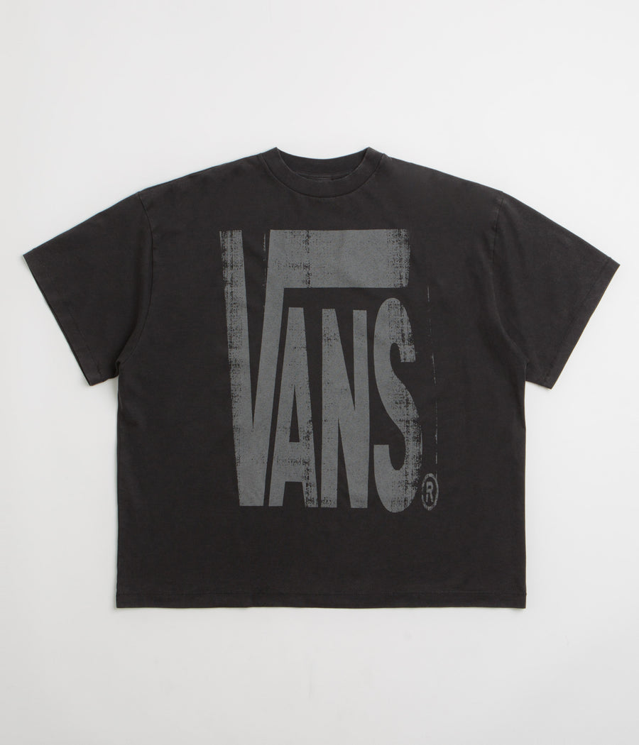 Vans x SlamJam AOD Brushed Logo T-Shirt - Washed Black