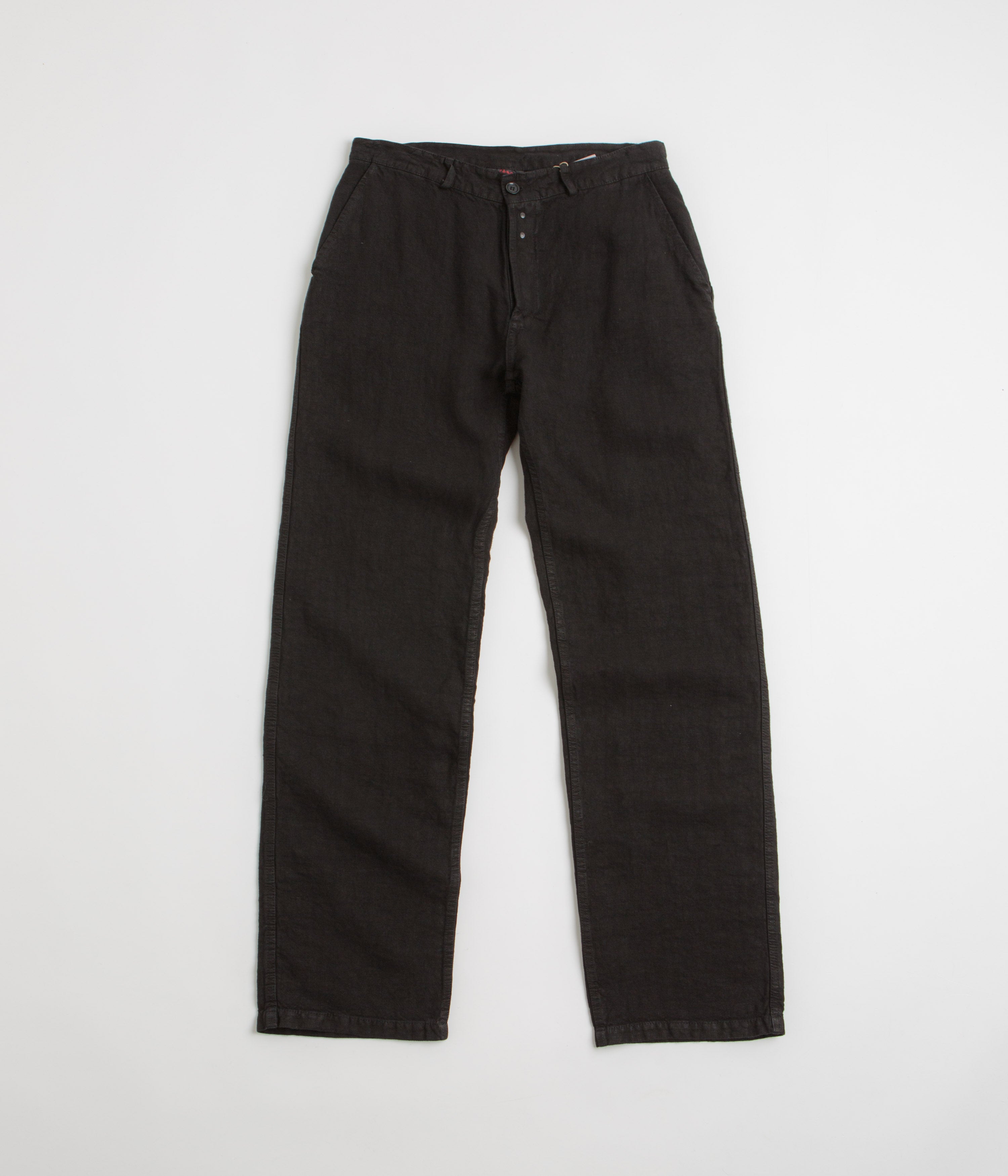 Vetra 503L Wide Leg Workwear Trousers in Black