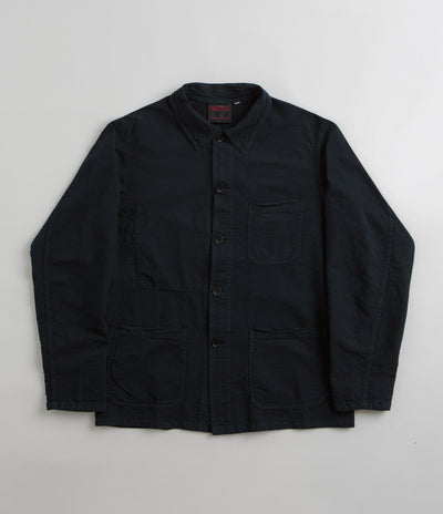 Vetra No.5 Seersucker Workwear Jacket in Navy