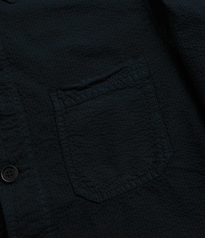 Vetra No.5 Seersucker Workwear Jacket in Navy