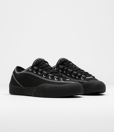 Village PM 1.30 PM Canvas Shoes in Black and Natural Black