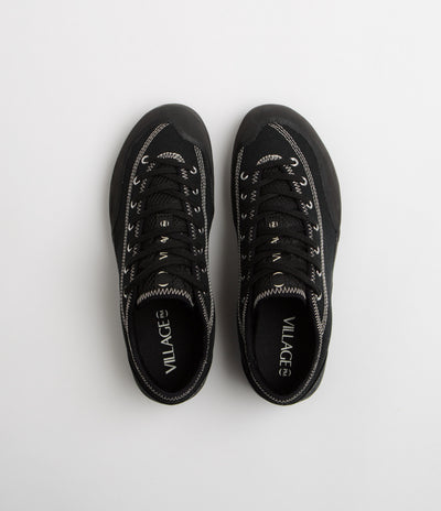 Village PM 1.30 PM Canvas Shoes in Black and Natural Black
