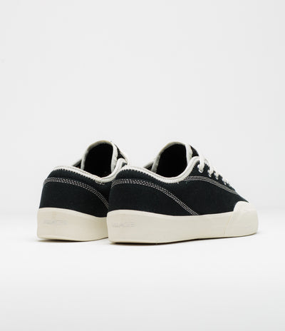 Village PM 1.30 PM Canvas Shoes in Black and Whisper White