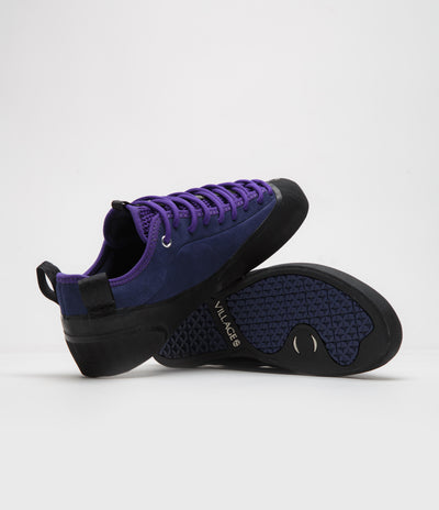 Village PM 1.00 PM Shoes in Navy and Purple and Natural Black