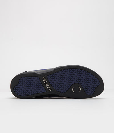 Village PM 1.00 PM Shoes in Navy and Purple and Natural Black