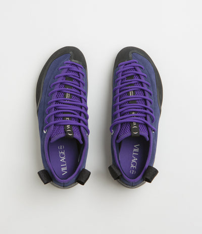 Village PM 1.00 PM Shoes in Navy and Purple and Natural Black