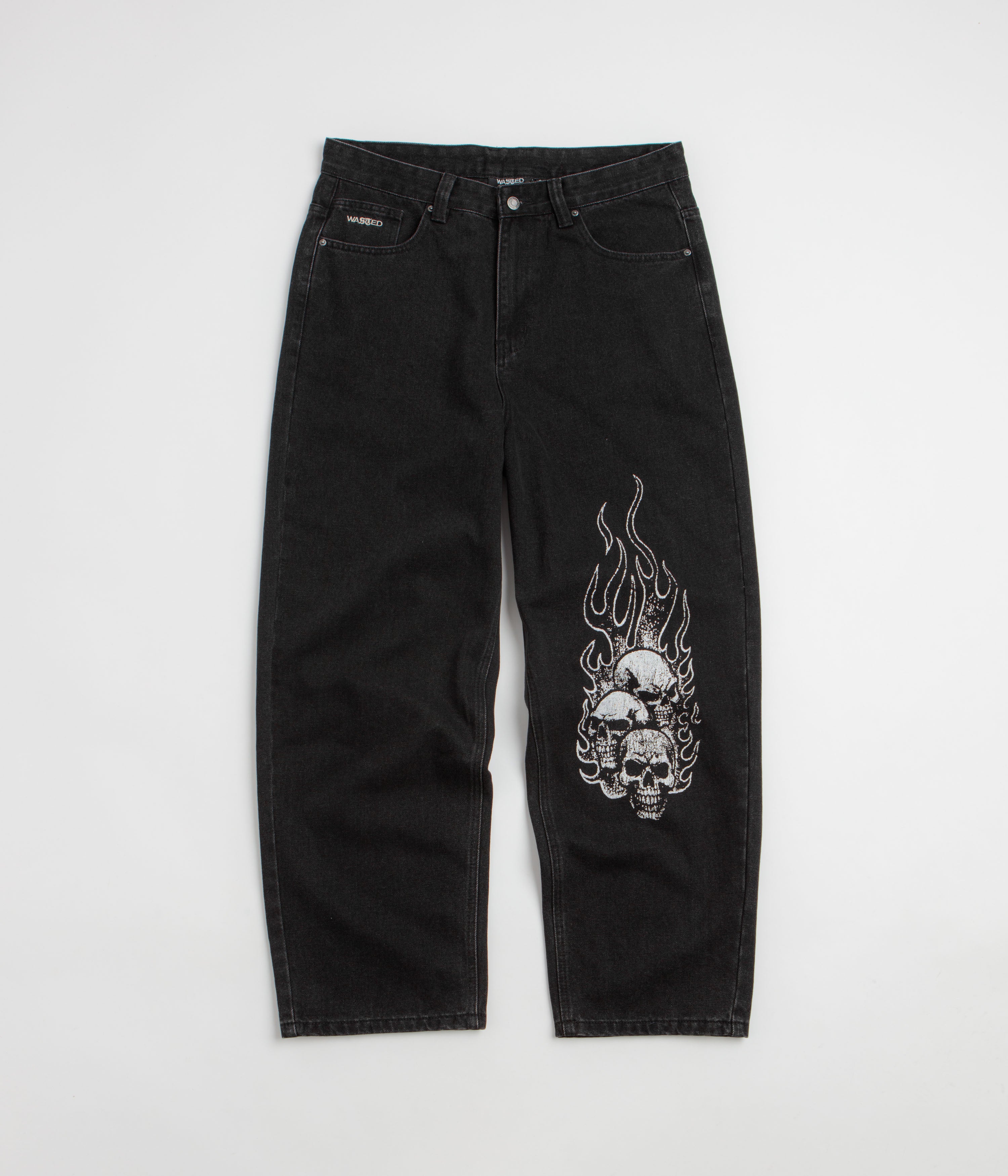Wasted Paris Road Casper Denim Pants - Faded Black