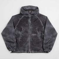 Wasted Paris Script Trompe L'Oeil Windbreaker Jacket - Faded Black thumbnail