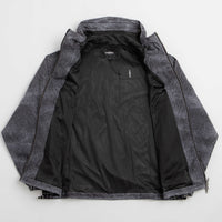 Wasted Paris Script Trompe L'Oeil Windbreaker Jacket - Faded Black thumbnail