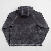 Wasted Paris Script Trompe L'Oeil Windbreaker Jacket - Faded Black thumbnail