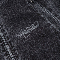 Wasted Paris Script Trompe L'Oeil Windbreaker Jacket - Faded Black thumbnail