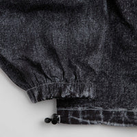 Wasted Paris Script Trompe L'Oeil Windbreaker Jacket - Faded Black thumbnail