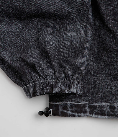 Wasted Paris Script Trompe L'Oeil Windbreaker Jacket - Faded Black