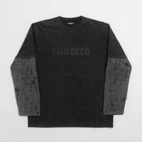 Wasted Paris Skive T-Shirt - Black / Charcoal thumbnail