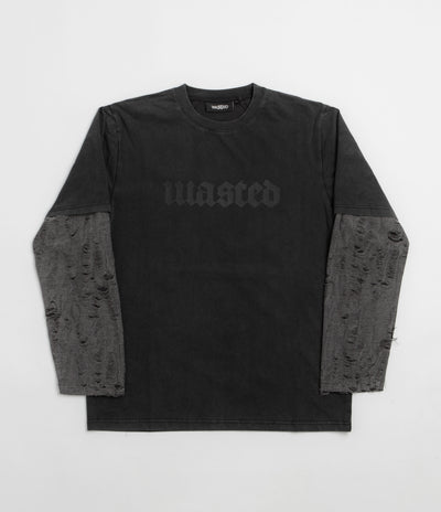 Wasted Paris Skive T-Shirt - Black / Charcoal