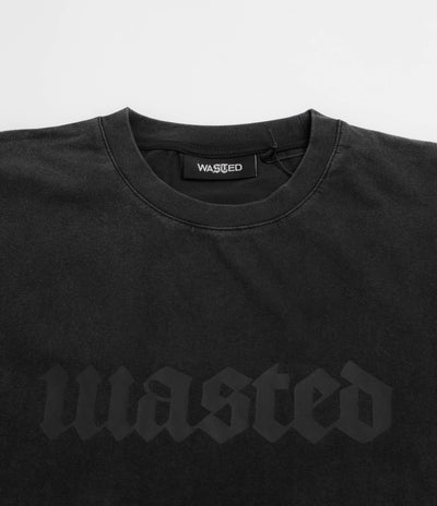 Wasted Paris Skive T-Shirt - Black / Charcoal
