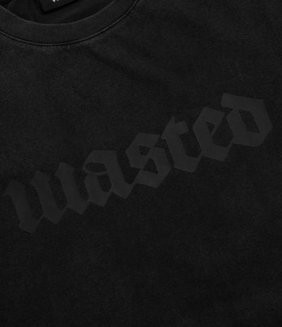 Wasted Paris Skive T-Shirt - Black / Charcoal
