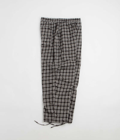 Wasted Paris Tartan Distressed Overpants - Black / White Tartan