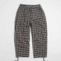 Wasted Paris Tartan Distressed Overpants - Black / White Tartan thumbnail