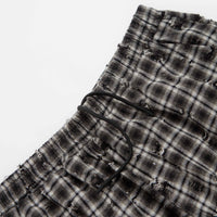 Wasted Paris Tartan Distressed Overpants - Black / White Tartan thumbnail