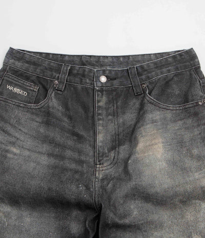 Wasted Paris Trompe L'Oeil Casper Denim Pants - Faded Black