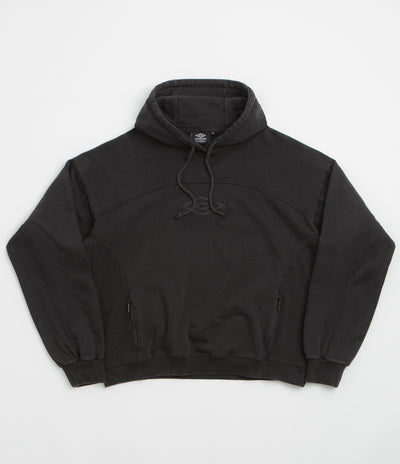 Wasted Paris x Umbro Boxy Hoodie - Faded Black