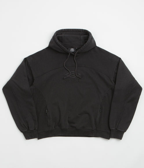 Wasted Paris x Umbro Boxy Hoodie - Faded Black