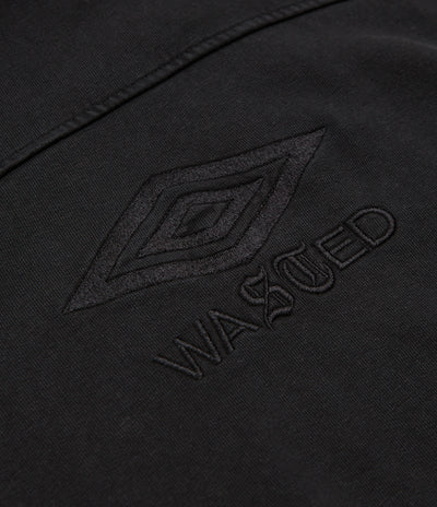 Wasted Paris x Umbro Boxy Hoodie - Faded Black