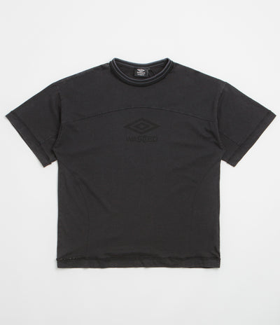 Wasted Paris x Umbro Boxy T-Shirt in Faded Black