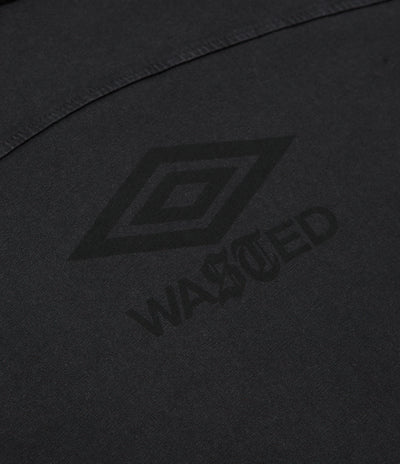 Wasted Paris x Umbro Boxy T-Shirt in Faded Black
