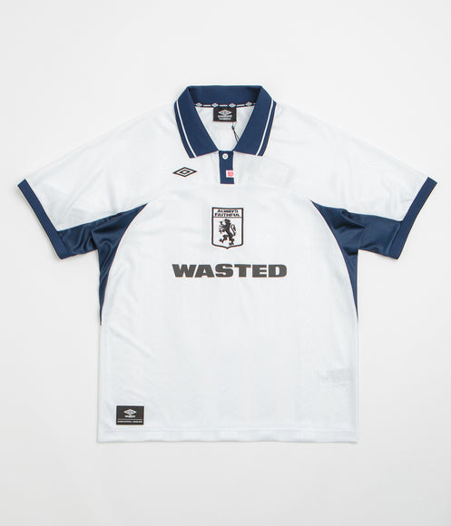 Wasted Paris x Umbro Football Jersey - White / Blue
