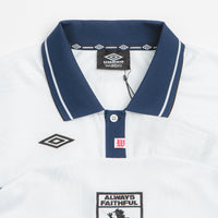 Wasted Paris x Umbro Football Jersey in White and Blue thumbnail