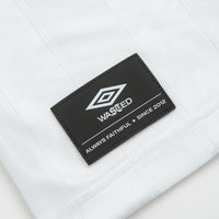 Wasted Paris x Umbro Football Jersey in White and Blue thumbnail
