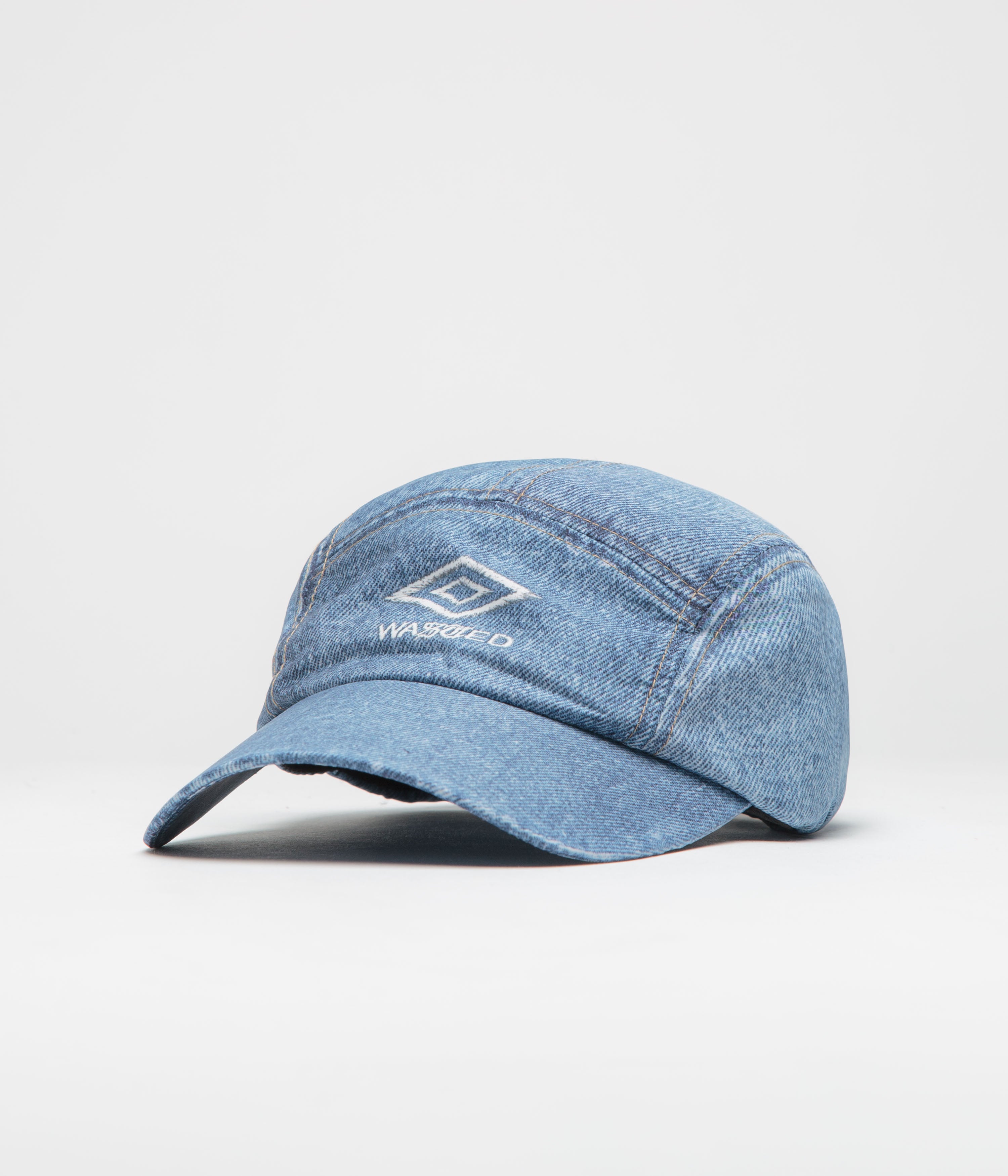 Wasted Paris x Umbro Trompe L'Oeil Track Cap in Washed Blue