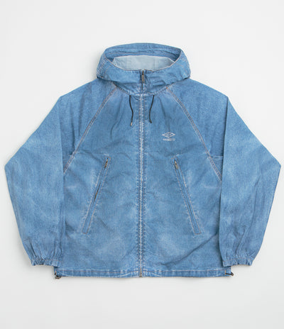 Wasted Paris x Umbro Trompe L'Oeil Windbreaker Jacket - Washed Blue