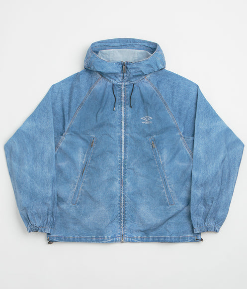 Wasted Paris x Umbro Trompe L'Oeil Windbreaker Jacket - Washed Blue