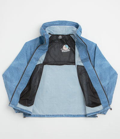 Wasted Paris x Umbro Trompe L'Oeil Windbreaker Jacket - Washed Blue