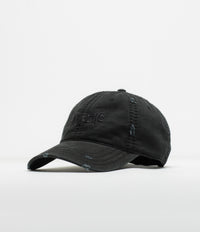 Welcome Distressed Vamp Cap in Black