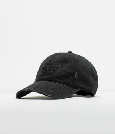 Welcome Distressed Vamp Cap - Black