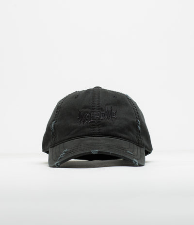 Welcome Distressed Vamp Cap - Black