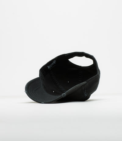 Welcome Distressed Vamp Cap - Black