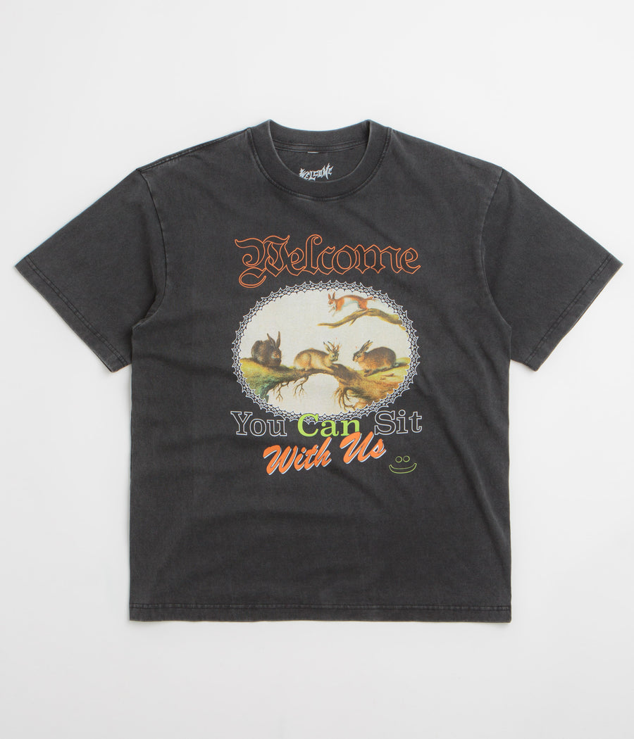 Welcome Friends T-Shirt in Vintage Black