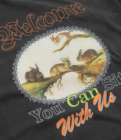 Welcome Friends T-Shirt in Vintage Black