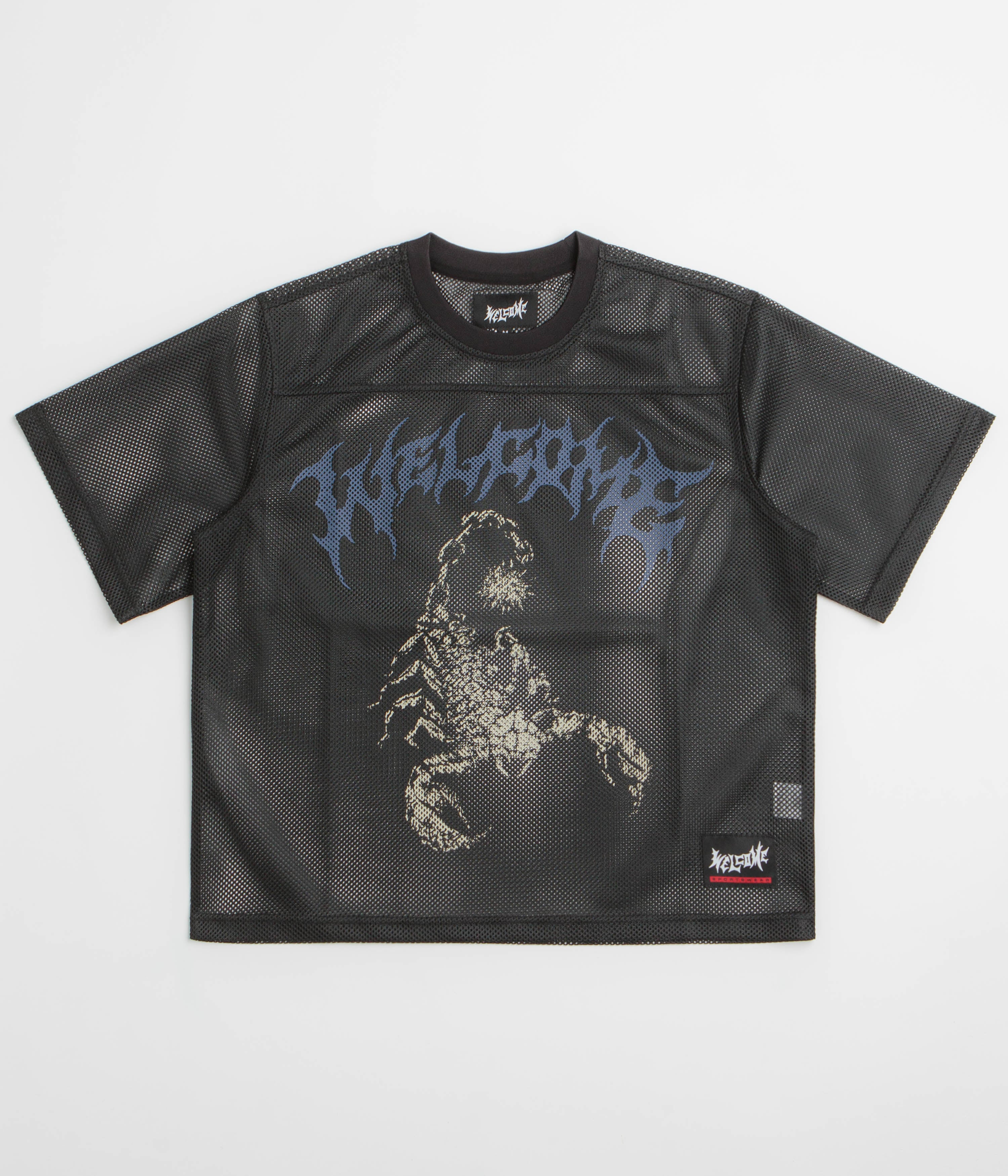 Welcome Mace Mesh Practise Jersey in Black and Blue