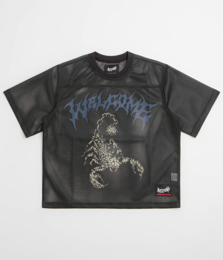 Welcome Mace Mesh Practise Jersey in Black and Blue