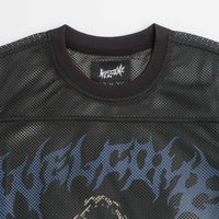 Welcome Mace Mesh Practise Jersey in Black and Blue thumbnail