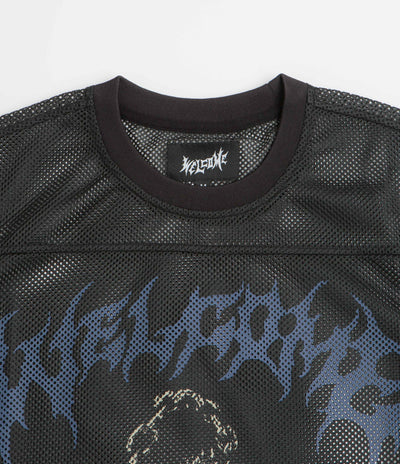 Welcome Mace Mesh Practise Jersey in Black and Blue