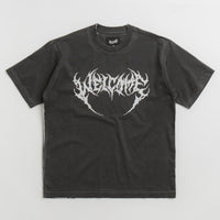 Welcome Mask Overprint Knit T-Shirt in Black and White thumbnail