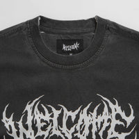 Welcome Mask Overprint Knit T-Shirt in Black and White thumbnail